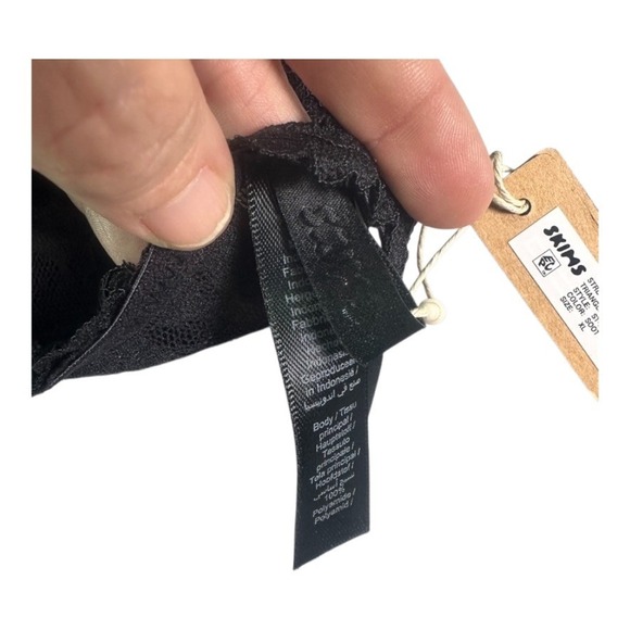 SKIMS Limited Edition Stretch Lace Triangle Bralette Soft Sexy Sheer XL NWT - Picture 6 of 16